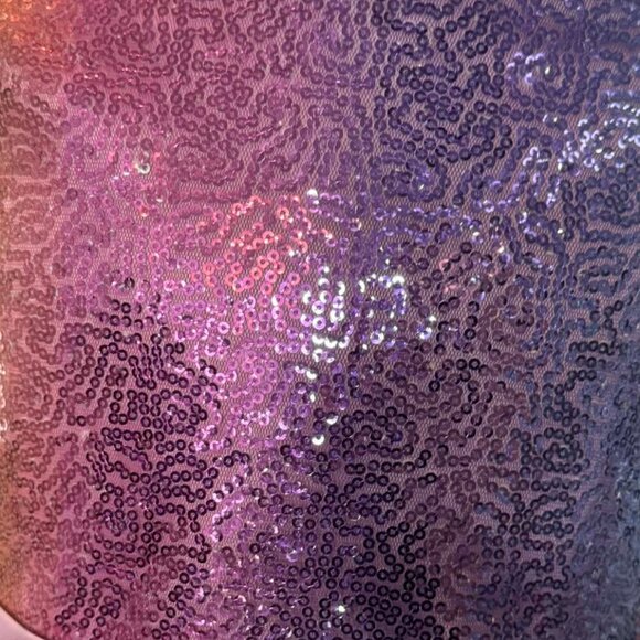 Girls Rainbow Sequin High-Low Dress Tulle Party Formal - Picture 7 of 10